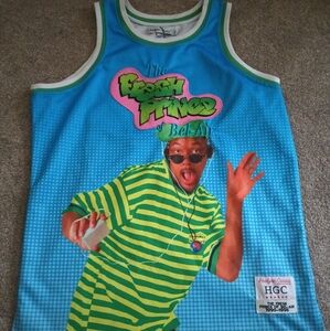 Fresh Prince of Bell Air Will Smith Mens Headgear Classics Basketball Jersey 2XL